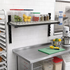 Thumbnail image #3 for Cambro Camshelving® Elevation EWSSKA2442V1580 Wall-Mounted Vented Add-On Shelf Kit, 24 x 42 Inches, Brushed Graphite