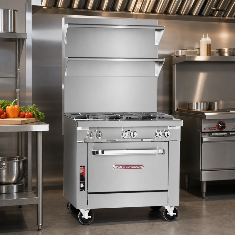 Product image #2 for Southbend Platinum Heavy Duty 32-Inch Countertop Modular Gas Range with (2) 16-Inch Uniform Hot Tops