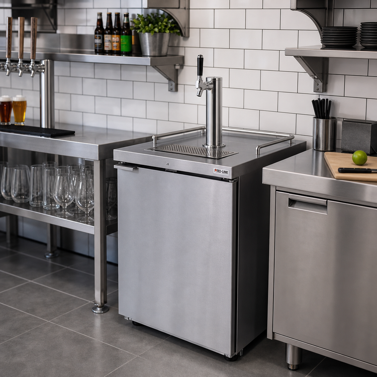 Product image #2 for Pro-Line E-Series 25-Inch Wide One-Section Self-Contained Draft Beer Cooler with 1-Faucet Tower, 8.4 Cu. Ft.