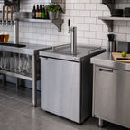 Thumbnail image #2 for Micro Matic USA Pro-Line MDD23S-E 25-Inch One-Section Self-Contained Draft Beer Cooler with 1-Faucet Stainless Steel Tower, 8.4 Cu. Ft.