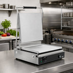 Thumbnail image #3 for Vollrath PSG4-SSF120 Super-Size Countertop Panini Sandwich Grill, Smooth Aluminum Plates, Manual Controls, 120V
