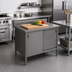 Thumbnail image #2 for John Boos Enclosed Work Table with Hinged Doors, 36 x 30 Inches