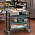 Thumbnail image #2 for Metro PrepMate MultiStation 18-Inch x 36-Inch Prep Cart with Super Erecta Pro Hybrid Mat Shelves
