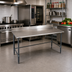 Thumbnail image #2 for BlendPort® Deluxe Series Stainless Steel Work Table with 4-1/2-Inch Backsplash, 60 x 30 Inches
