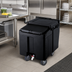 Thumbnail image #3 for Cambro SlidingLid Mobile Ice Caddy, 125 lb. Capacity, Black
