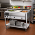 Thumbnail image #2 for ServeWell® 3-Well Stainless Steel Hot Food Table with Open Shelf Base, 46 x 32 x 34-Inch, 208-240V