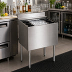 Thumbnail image #2 for Krowne Silver Series 18-24-7 24-Inch Insulated Stainless Steel Bar Ice Bin with 7-Circuit Cold Plate and Sliding Cover
