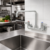 Thumbnail image #2 for Equip 8-Inch Wall Mount Mixing Faucet with 14-Inch Swing Nozzle