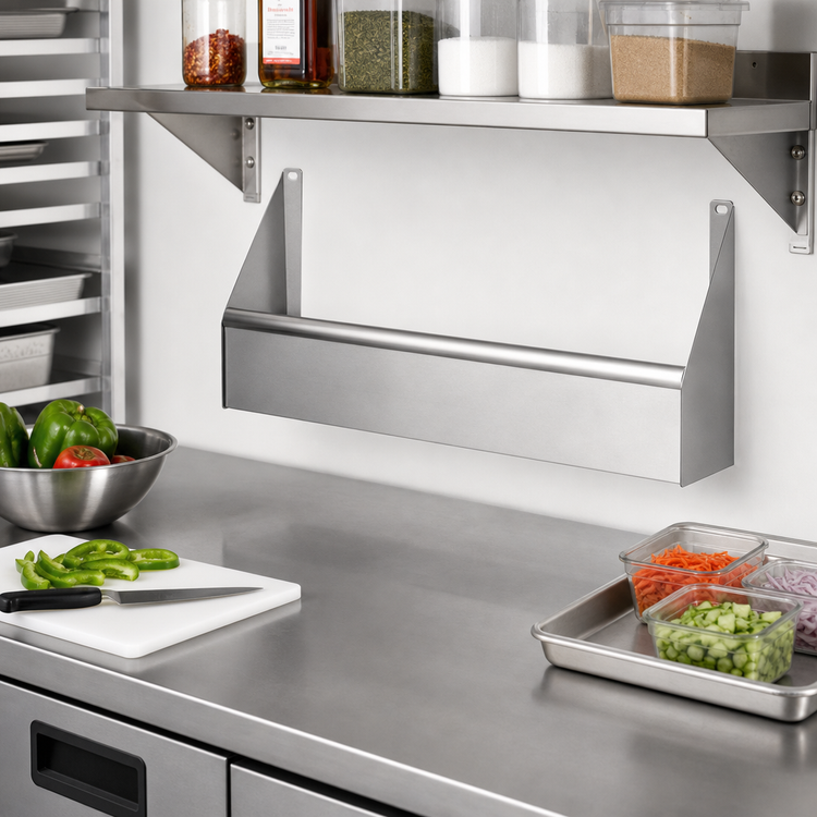 Product image #2 for CHOICE 36-Inch Single Stainless Steel Speed Rail with Keyhole Mounting