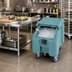 Thumbnail image #3 for Cambro SlidingLid™ Slate Blue Mobile Slant Top Ice Caddy, 100 lb Capacity