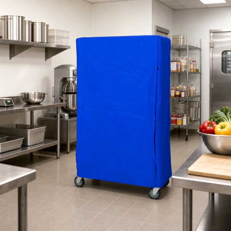 Product image #2 for Quantum Wire Cart Cover, 24 x 72 x 74-Inch, Blue Nylon with Velcro Flap