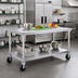 Thumbnail image #2 for New Age 72-Inch Mobile Aluminum Equipment Stand with 12-Gauge Marine-Edge Top and Casters