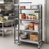 Thumbnail image #2 for Cambro Camshelving Elements XTRA 4-Tier Solid Stationary Starter Polymer Shelving Unit, 21 x 54 x 72 Inches, Speckled Gray
