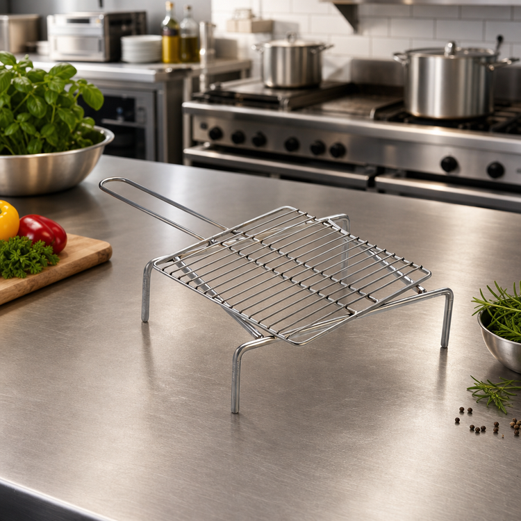Product image #2 for Trento Small Tuscan Grill with Support, 10 x 10 Inches