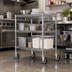 Thumbnail image #3 for Universal Swivel Snap-In Stem Caster Set for Wire Shelving, 5-Inch Polyurethane Wheels, 4-Pack