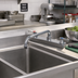 Thumbnail image #2 for Advance Tabco K-128 Heavy Duty Deck Mounted Manual Faucet with 12 Inch Swing Spout, 8 Inch O.C., Lead Free