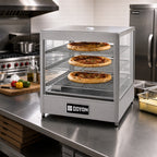 Thumbnail image #2 for Doyon Baking Equipment (Middleby) DRP3 Countertop Hot Food Display Warmer, 3-Shelf, Stainless Steel & Tempered Glass, Humidity Pan
