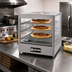 Thumbnail image #2 for Doyon DRP3 Countertop Heated Food Display Warmer with 3-Shelf Rack, Holds 3 18-Inch Pizzas