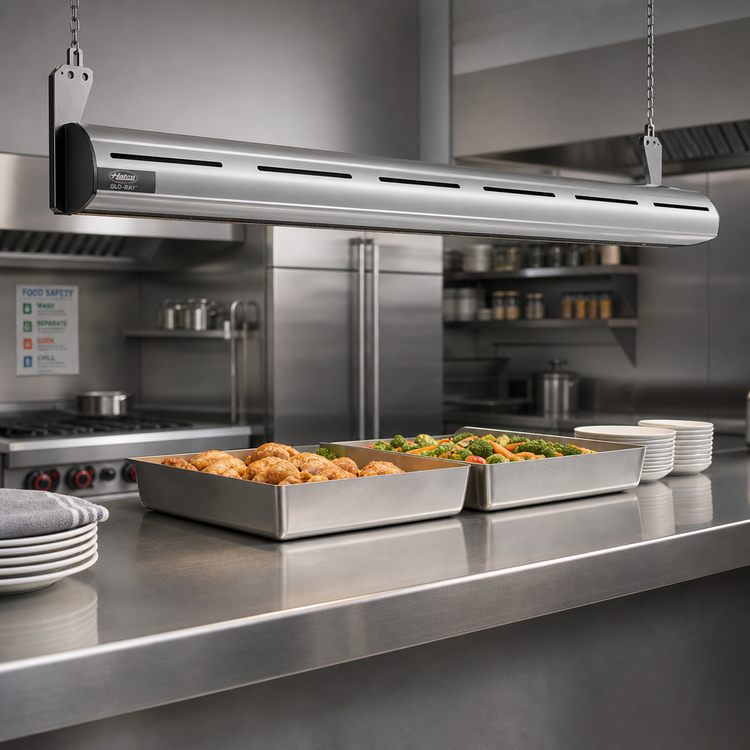 Product image #2 for Hatco Glo-Ray® GR5AH-54 Unlighted Curved High-Watt Infrared Strip Heater, 54 Inch, Aluminum Housing