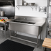 Thumbnail image #2 for John Boos Pro-Bowl 3-Compartment Floor Model Sink with Right Drainboard, 30 x 24 x 12 Inch Bowls