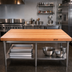 Thumbnail image #2 for Boos Block American Cherry Edge Grain Kitchen Countertop, 84 x 36 x 2-1/4 Inch Thick