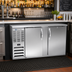 Thumbnail image #2 for Beverage Air Two-Section Solid Door Back Bar Refrigerator, 58-Inch Wide, Self-Contained R290