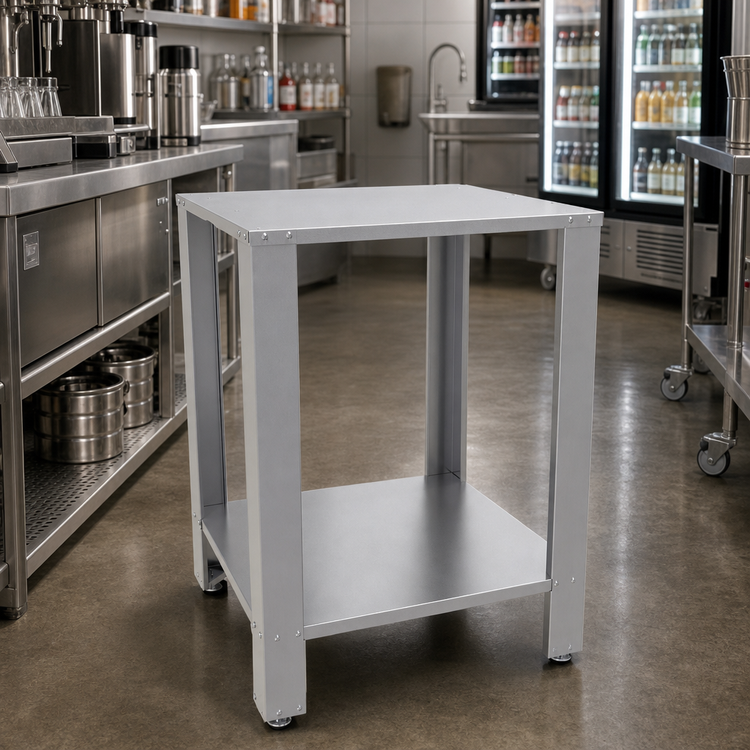 Product image #2 for Glastender Beverage Line Chiller Stand with Undershelf, Galvanized Steel