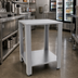 Thumbnail image #2 for Glastender Beverage Line Chiller Stand with Undershelf, Galvanized Steel