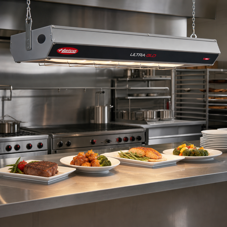 Product image #2 for Hatco Ultra-Glo 42-Inch Double Ceramic Infrared Food Warmer Strip Heat Lamp