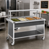 Thumbnail image #2 for Atlas Metal CAH-4 Mobile Electric Hot Food Serving Counter with 4-Pan Capacity