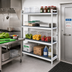 Thumbnail image #2 for Fermostock 4-Tier Stationary Polymer Starter Shelving Unit, 38 Inches Wide x 18 Inches Deep x 83 Inches High