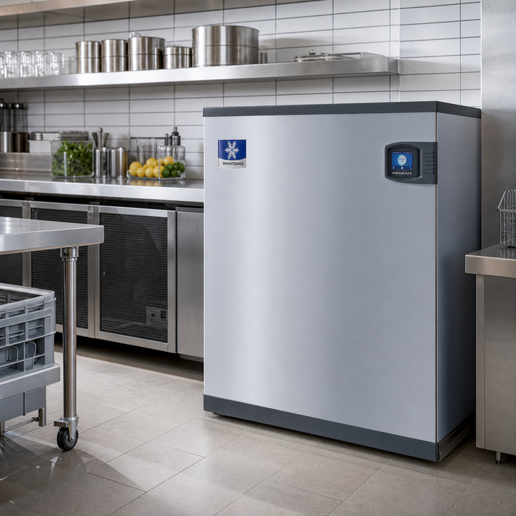 Product image #2 for Manitowoc QuietQube Indigo NXT Remote Air-Cooled Half-Dice Ice Maker, 30-Inch Wide, 1,425 lb/Day