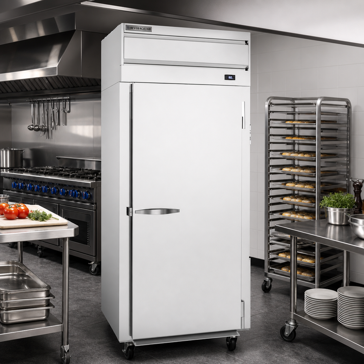 Product image #2 for Beverage-Air P Series Top-Mount Roll-In Warming Cabinet, 1 Section, 33.6 Cu. Ft., Solid Door