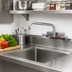 Thumbnail image #2 for BK Resources Evolution Splash-Mounted Commercial Faucet with 12-Inch Swing Spout, 4-Inch Centers