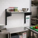 Thumbnail image #3 for Cambro Camshelving® Elevation EWSSK1824S1580 Wall-Mounted Solid Shelf Kit, 18 x 24 Inches, Brushed Graphite, Antimicrobial