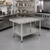 Thumbnail image #2 for BlendPort 15 Inch x 30 Inch Stainless Steel Equipment Stand with Adjustable Undershelf