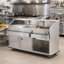 Thumbnail image #2 for 72-Inch Stainless Steel Mobile Beverage Service Bar with 60 lb. Ice Bin and 4-Bowl Underbar Server