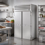 Thumbnail image #2 for True Mfg. - General Foodservice SPEC SERIES STR2RRT89-2S-2S-HC Roll-Thru Two-Section Refrigerator, Solid Swing Doors, Stainless Steel