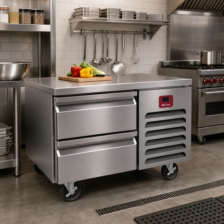 Product image #2 for Southbend Platinum 48-Inch Low-Height Refrigerator Base with 2 Self-Closing Drawers