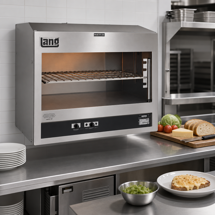 Product image #2 for 36-Inch Electric Wall-Mounted Cheesemelter with 4-Position Chrome Rack