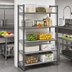 Thumbnail image #2 for Cambro Camshelving Basics Plus 5-Tier Stationary Vented Polymer Shelving Starter Unit, 24 x 48 x 72 Inches, Brushed Graphite