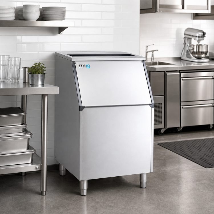 Product image #2 for ITV Ice Makers S-300 Slope Front Ice Storage Bin, 282 lb Capacity