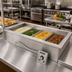 Thumbnail image #2 for Wells HT-400 Electric Drop-In Bain Marie Hot Well with Drain, 4 Full-Size Pan Capacity