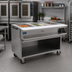 Thumbnail image #2 for Spec-Master SPHT5CB-240-3 5-Well Electric Sealed Well Mobile Hot Food Table with AutoFill Water System