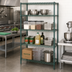 Thumbnail image #2 for Quantum 4-Shelf Stationary Wire Shelving Starter Kit, 48