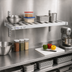 Thumbnail image #3 for New Age Adjust-A-Shelf T-Bar Series 72 Inch x 20 Inch Wall-Mounted Aluminum Shelf