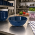 Thumbnail image #3 for Dallas Ware® 14 oz Melamine Nappie Bowl, 5-9/20 Inch Dia., Café Blue