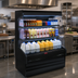 Thumbnail image #2 for Howard-McCray Ovation Series 75-Inch Dairy Open Merchandiser with LED Shelves, Remote Refrigeration, Black