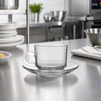 Thumbnail image #3 for Ocean 6-3/4 oz Clear Stackable Glass Teacup