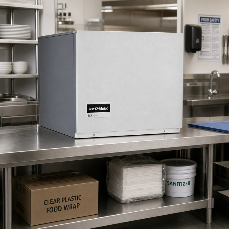 Product image #3 for Ice-O-Matic ICE Series Modular Half-Size Cube Ice Maker Head, Air-Cooled, Remote Condenser, Top Air Discharge, Approx. 1,450 lb/Day